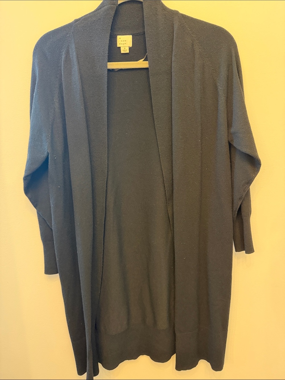 a new day™ Black Open-Front Cardigan